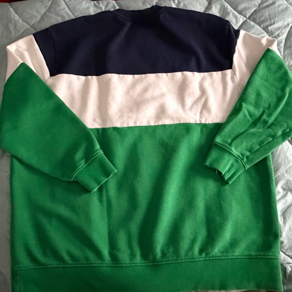 Polo by Ralph Lauren Navy, White and Green men’s big & tall Crewneck Sweatshirt - Picture 3 of 4